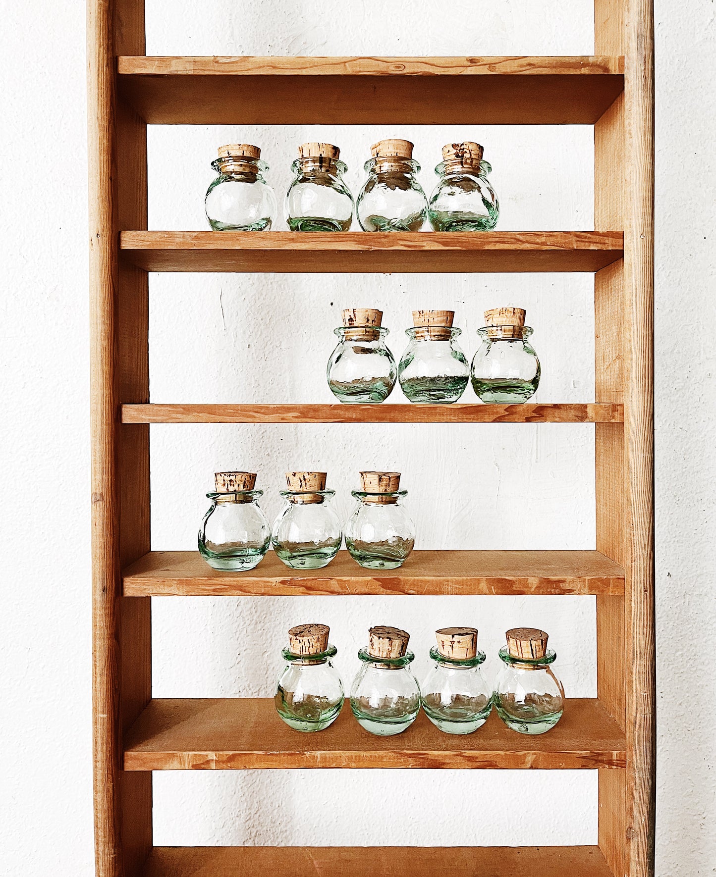Vintage Wood Apothecary Shelf