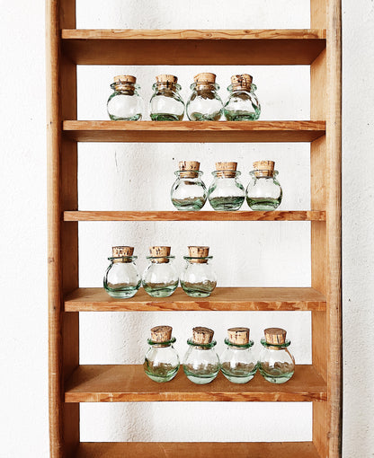 Vintage Wood Apothecary Shelf