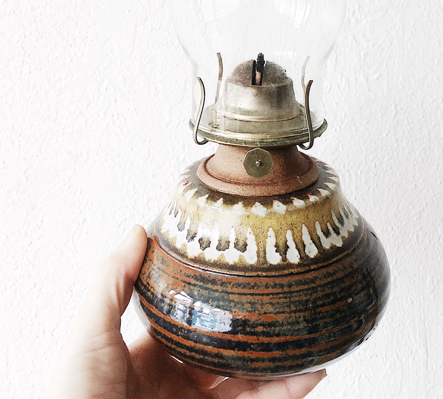 Vintage Ceramic Oil Lamp