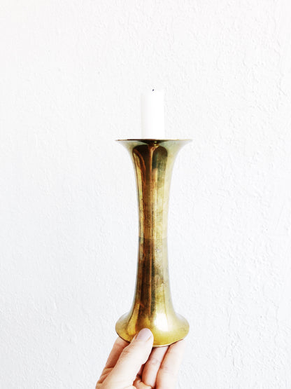 MCM Brass Candle Holder / Vase