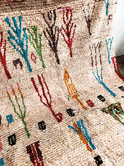 Large Vintage Moroccan Wool Rug