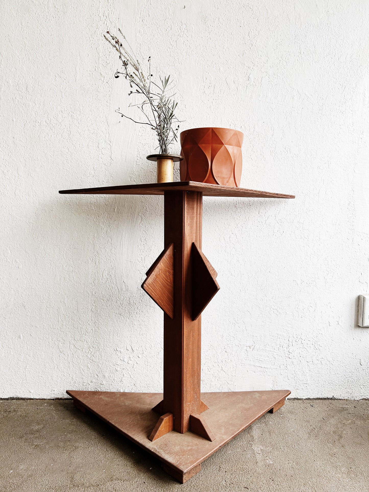 Handmade Vintage Folk Art Table