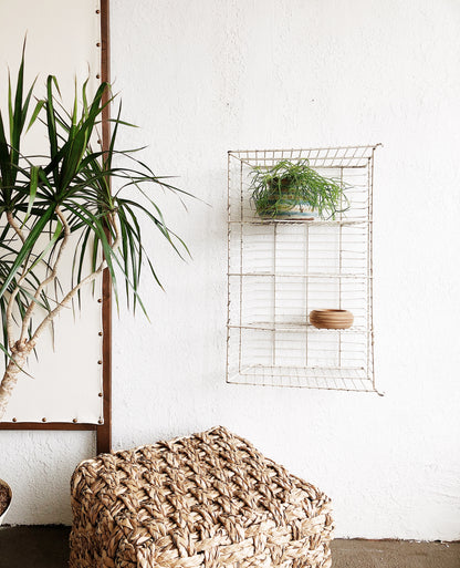 Seagrass Cube Ottoman