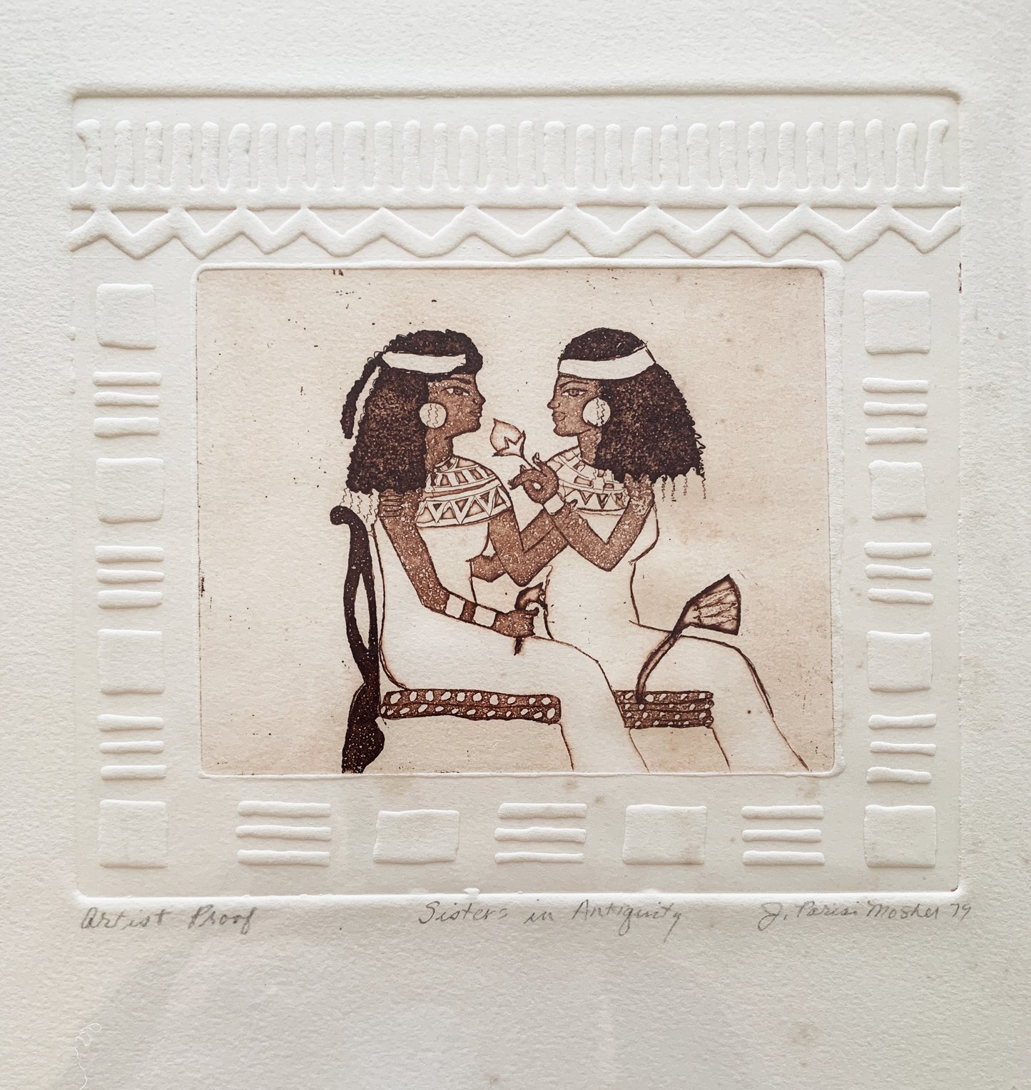 ‘Sisters in Antiquity’ Original 1970s Artists Proof
