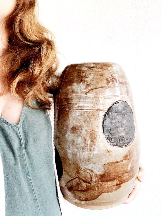 Giant Vintage Ceramic Planter