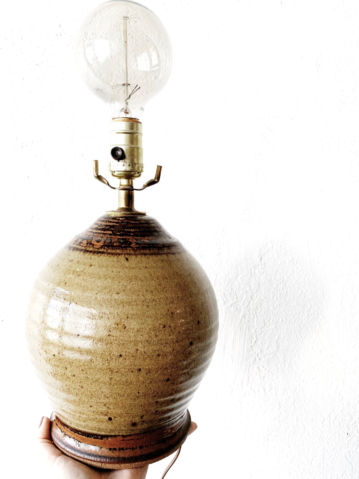 Vintage Pottery Lamp