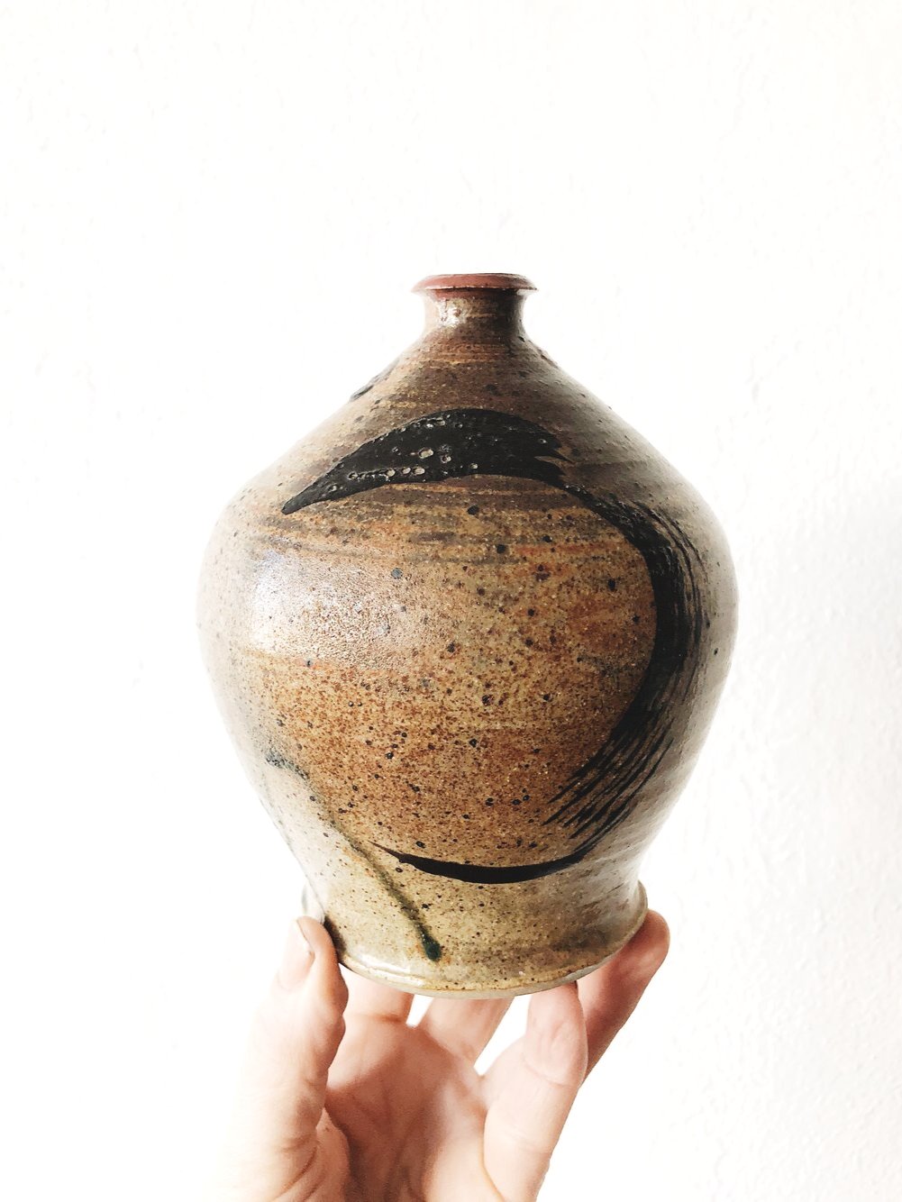 Vintage Ceramic Weed Pot