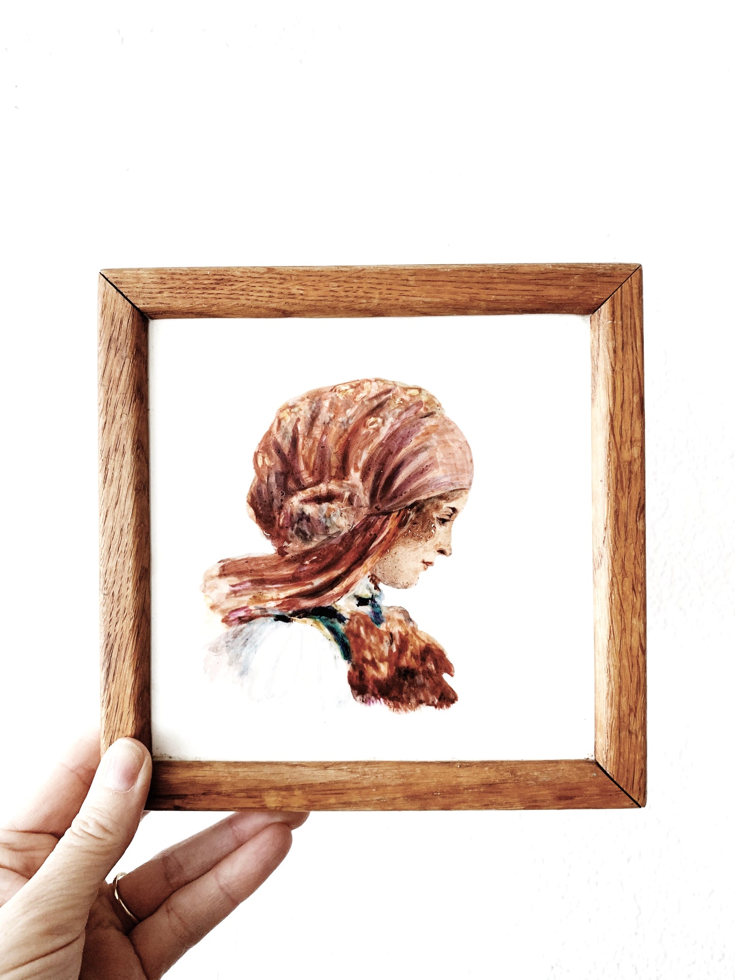 Vintage Hand Painted Tile