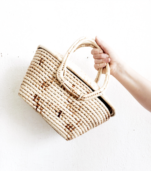 Vintage Lidded Basket