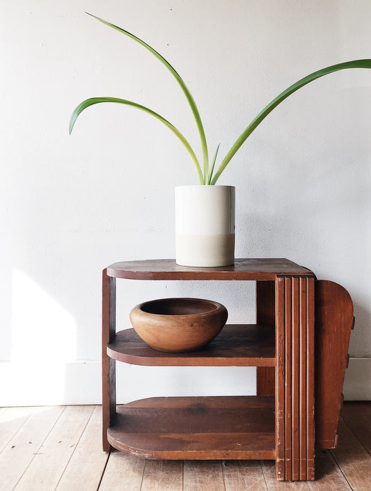 Vintage Deco Shelf with Book Rack