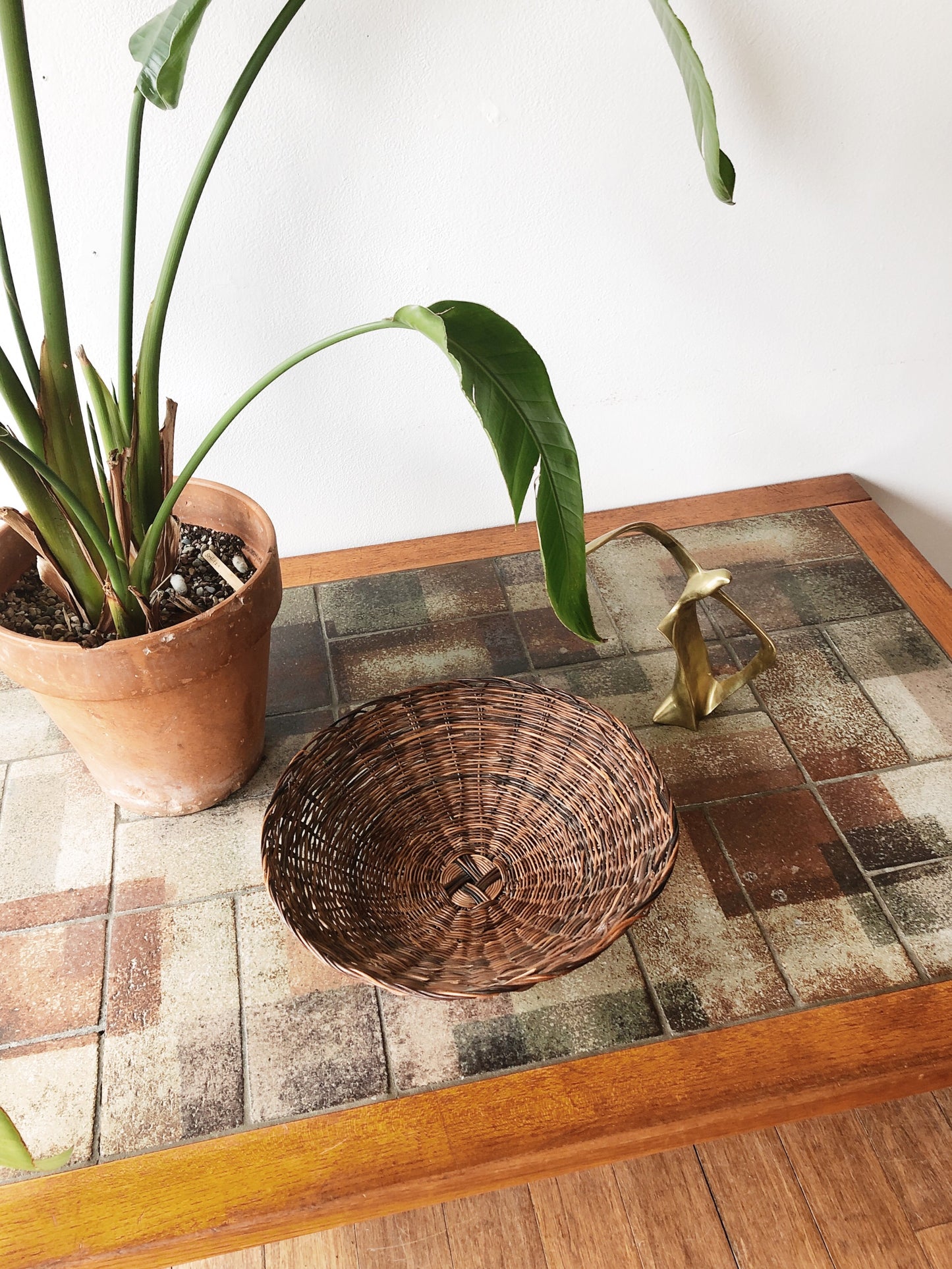 Vintage Danish Teak and Tile Coffee Table