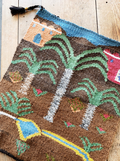 Vintage Wool Handwoven Wall Hanging