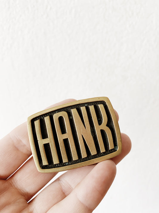 Kids Vintage Brass Belt Buckle