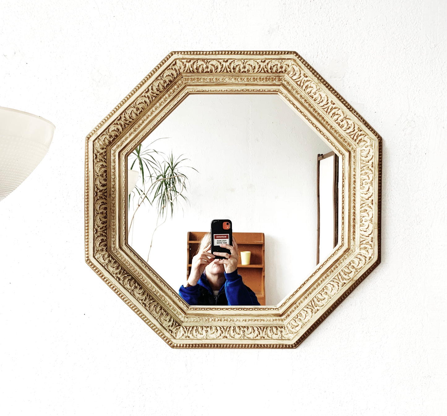Vintage Octagonal Mirror