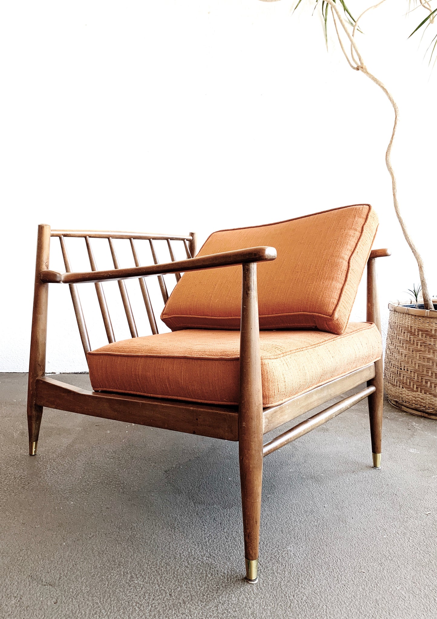 Mid Century Wood Framed Chair