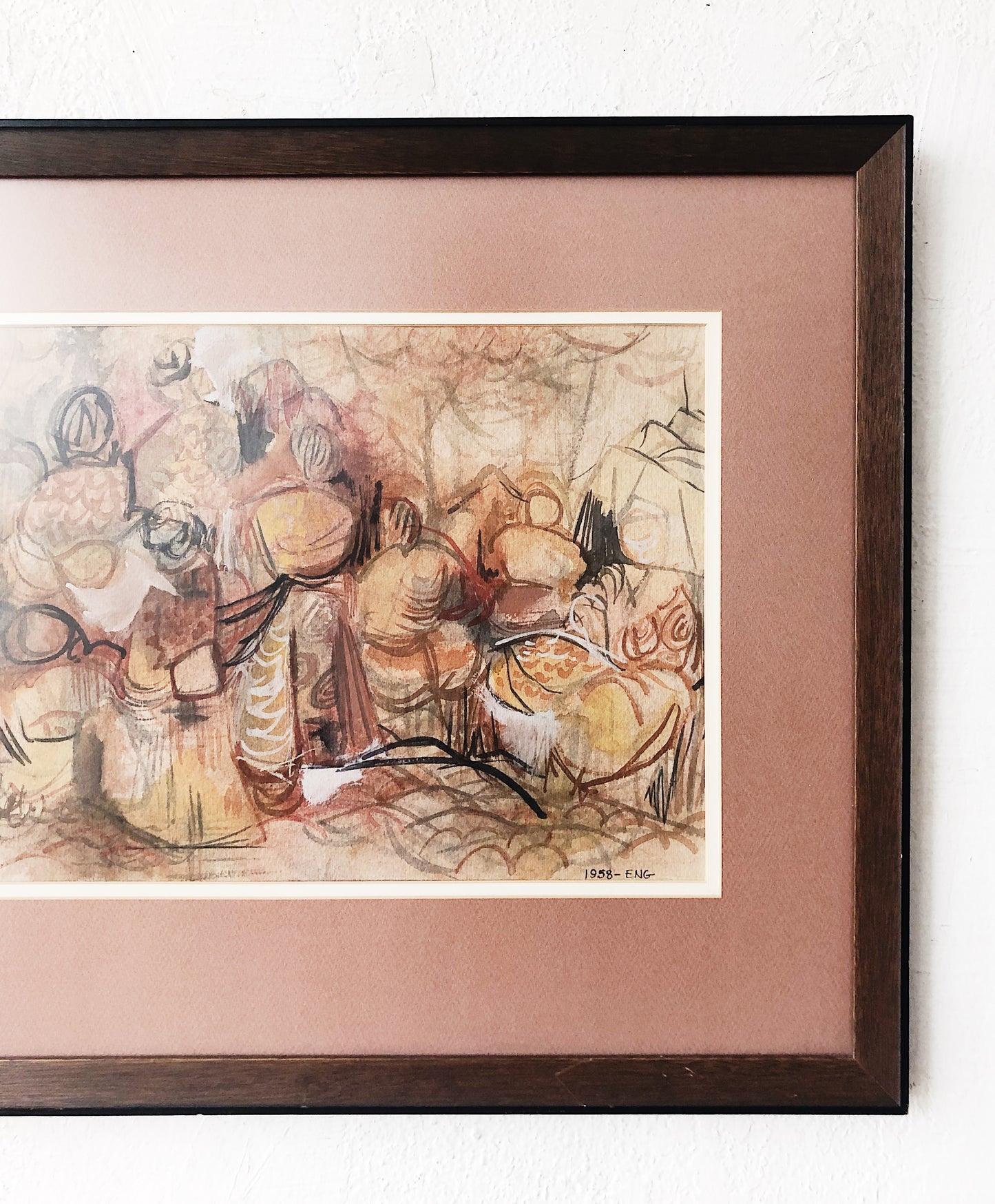 Original N Eng Mid Century Watercolor