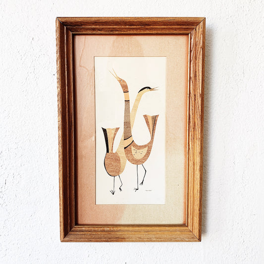 Mid Century Signed Art Print