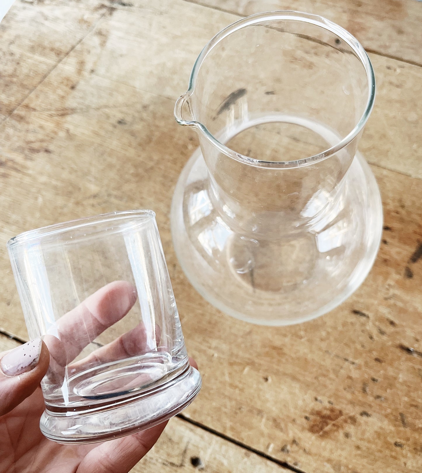 Vintage Blown Glass Bedside Carafe