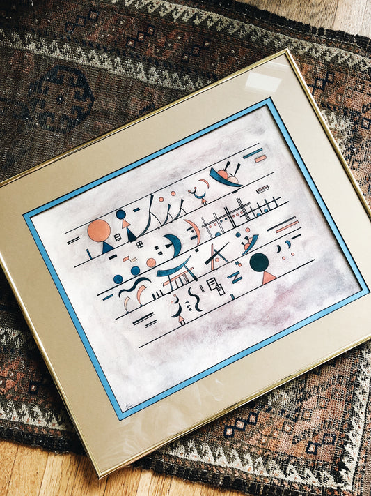 Large Vintage 1930s Art Deco Print