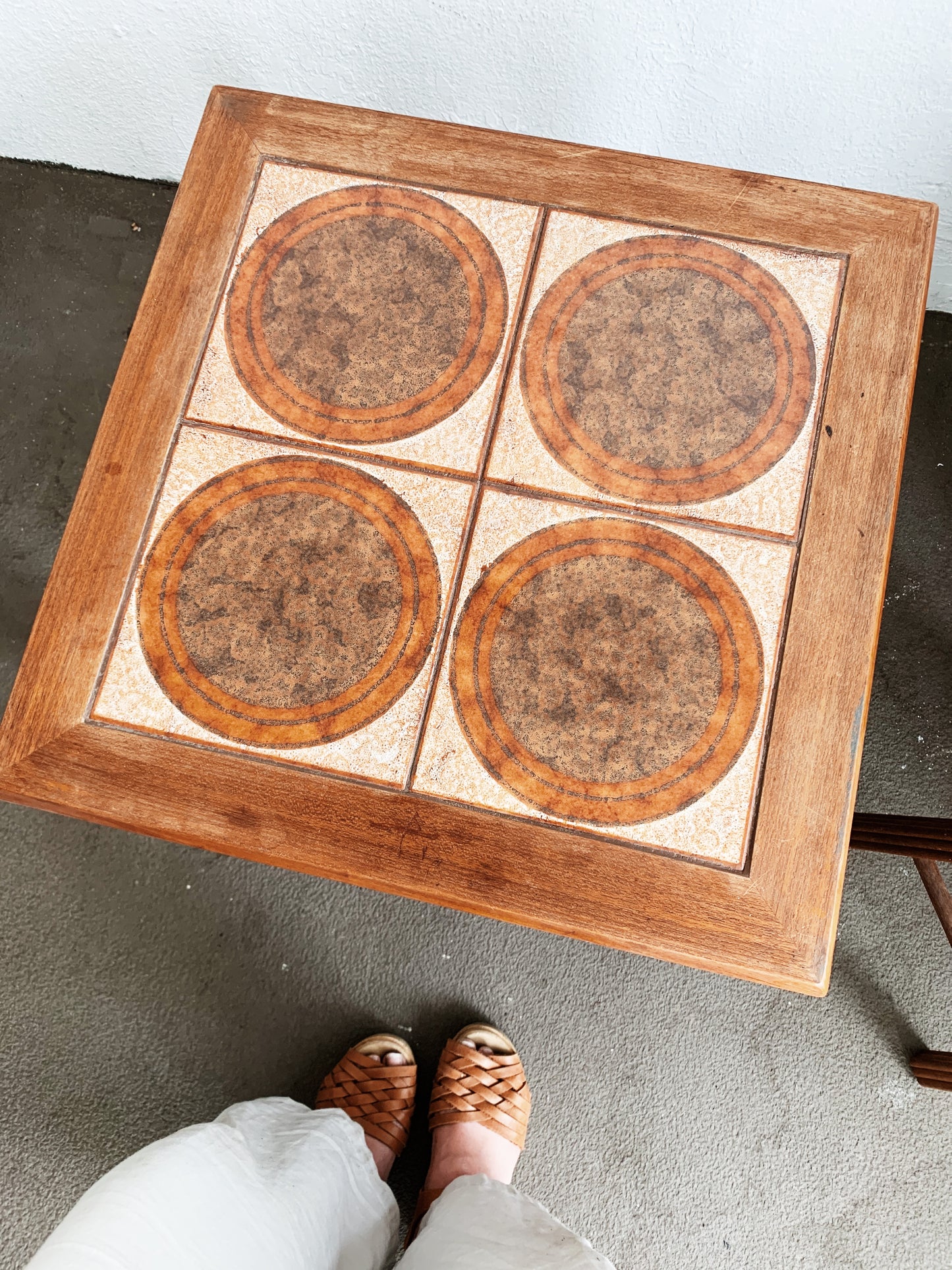 Vintage Tile Top Table Denmark