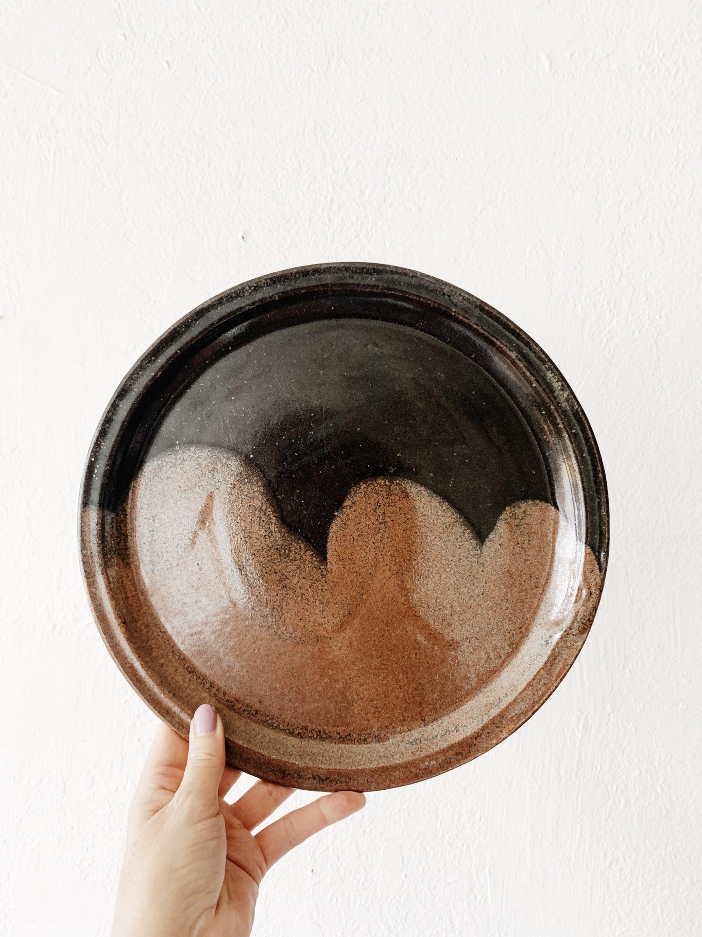 Handmade Vintage Stoneware Plates
