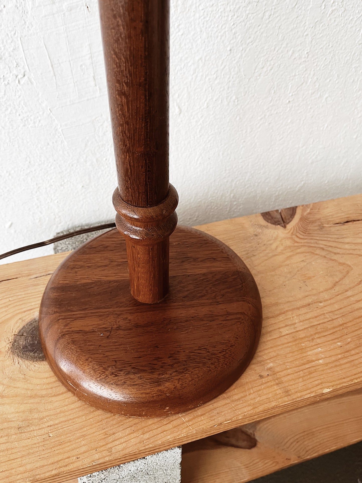Vintage Teak Floor Lamp