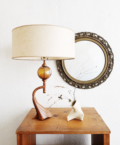 Vintage Round Gesso Mirror