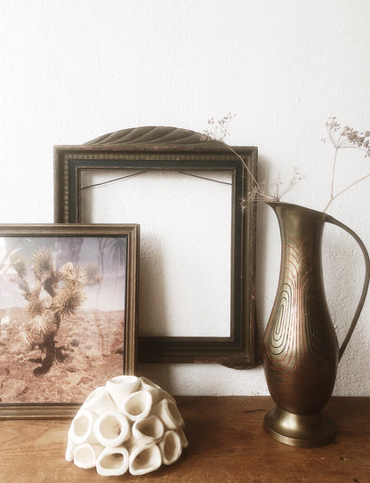 Vintage Mid Century Modernist Brass Pitcher