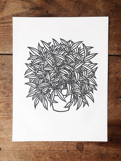 Vintage Czechoslovakian Wood Cut