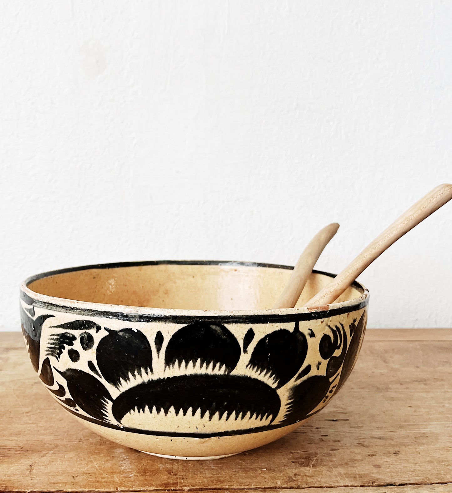 Vintage Mexican Clay Bowl and Servers