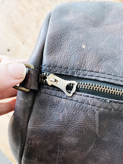 Vintage Leather Duffel Bag
