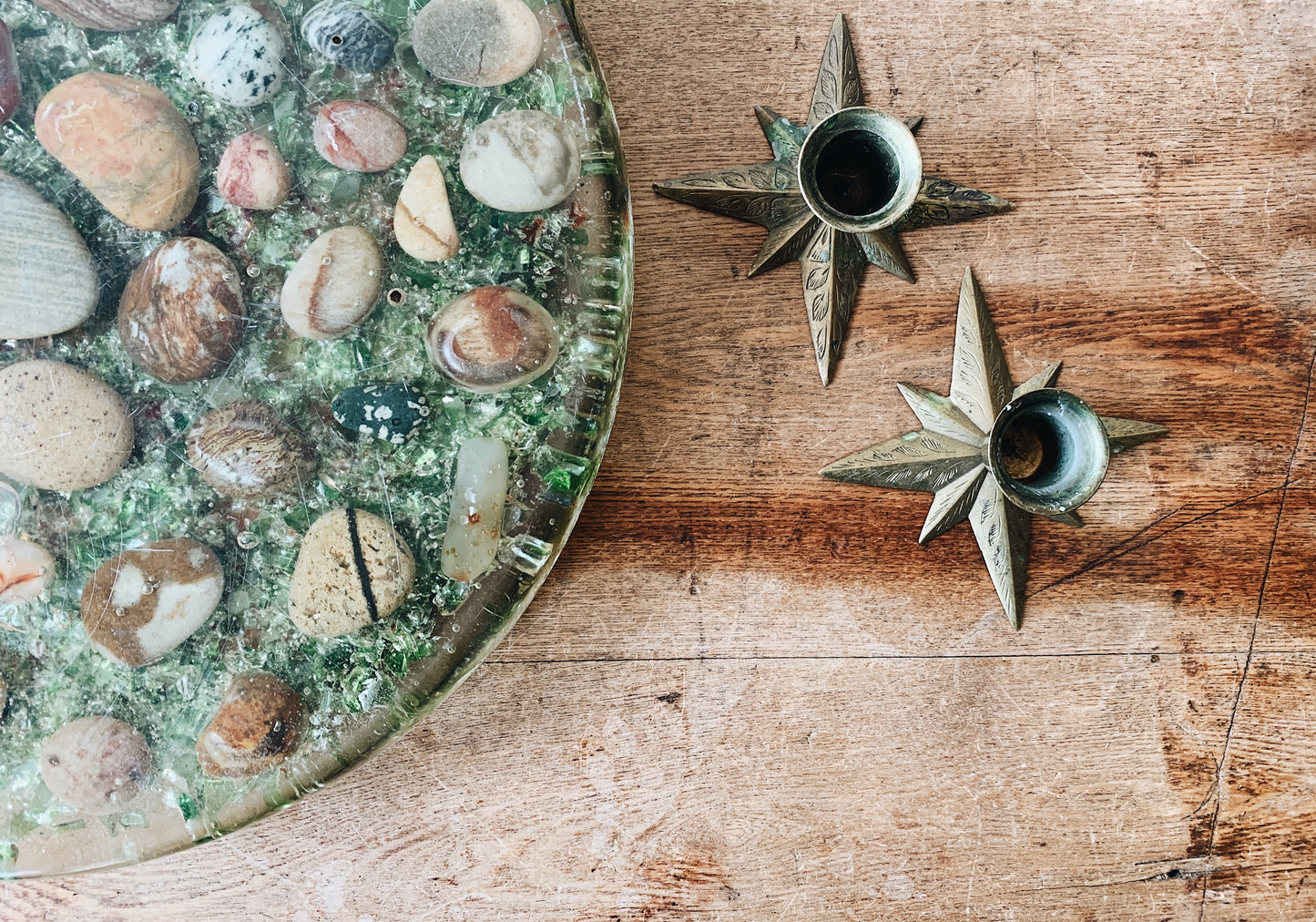 Large Resin Trivet / Art Piece