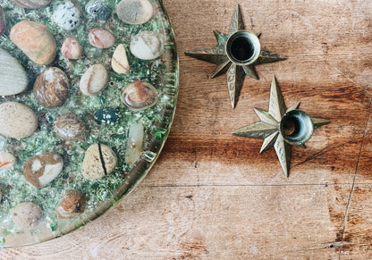 Large Resin Trivet / Art Piece