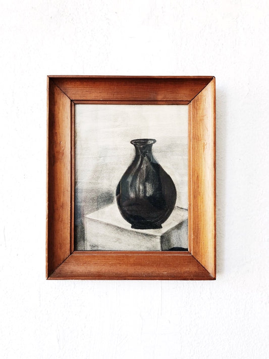 Vintage Original Charcoal Still Life