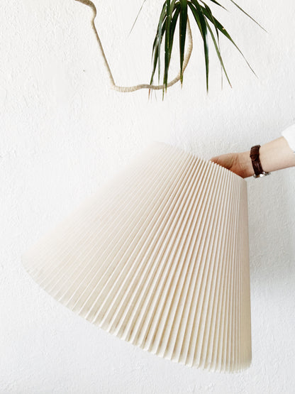 Large Vintage Pleated Lamp Shade