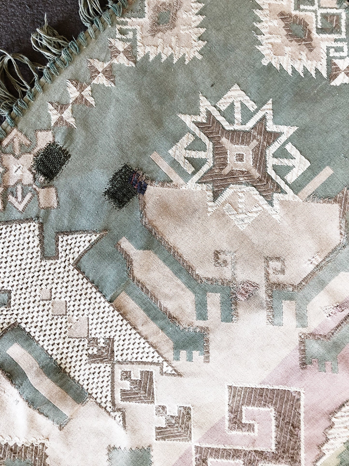 Stunning Cotton Woven Tapestry / Rug