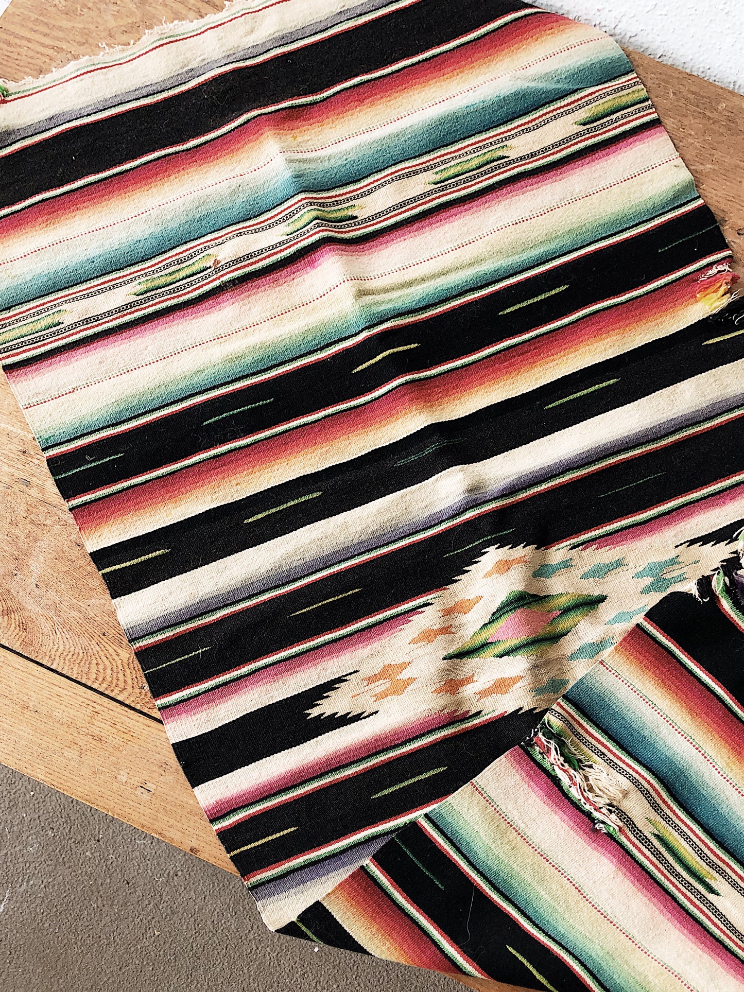 Vintage Wool Saltillo Runner