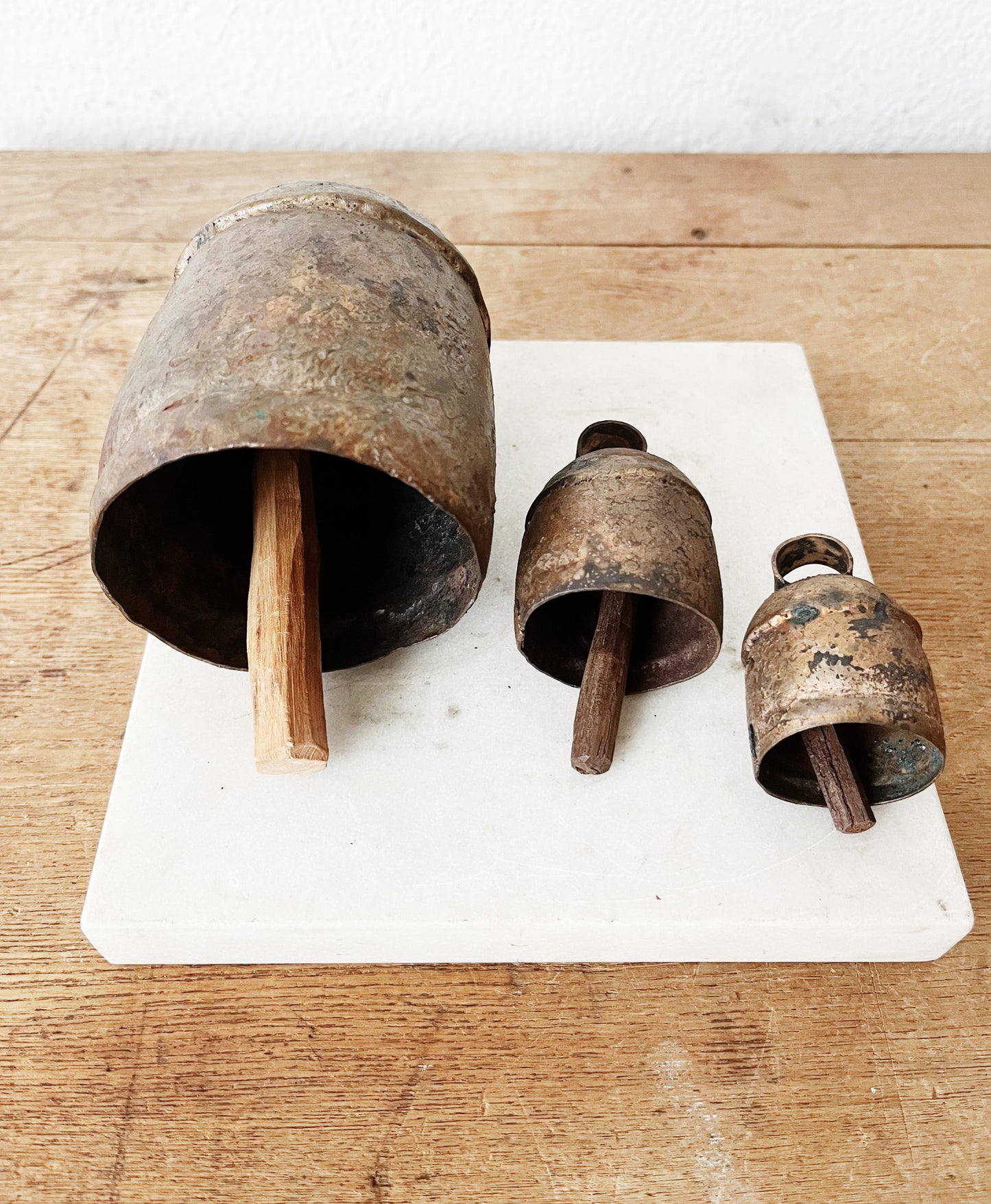Trio of Antique Temple Bells