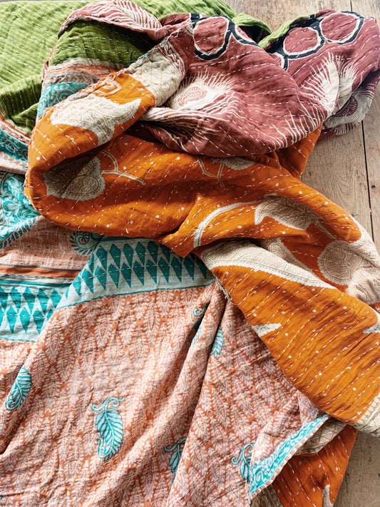 Vintage Kantha Quilt