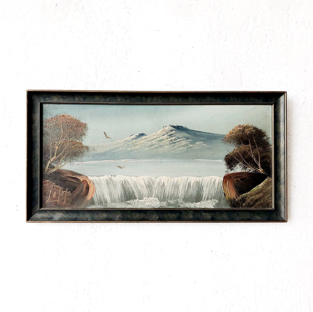 Vintage 1930s Small Oil Landscape