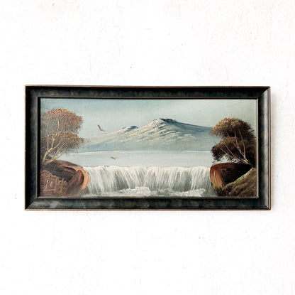 Vintage 1930s Small Oil Landscape