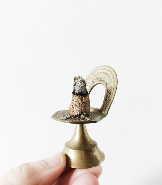 Set of Vintage Incised Brass Chairs