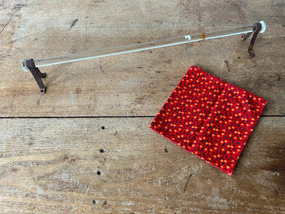 Antique Glass Towel Bar