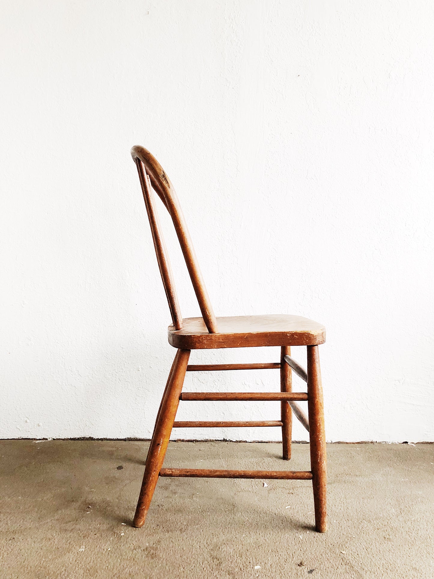 Antique Wood Spindle Chair