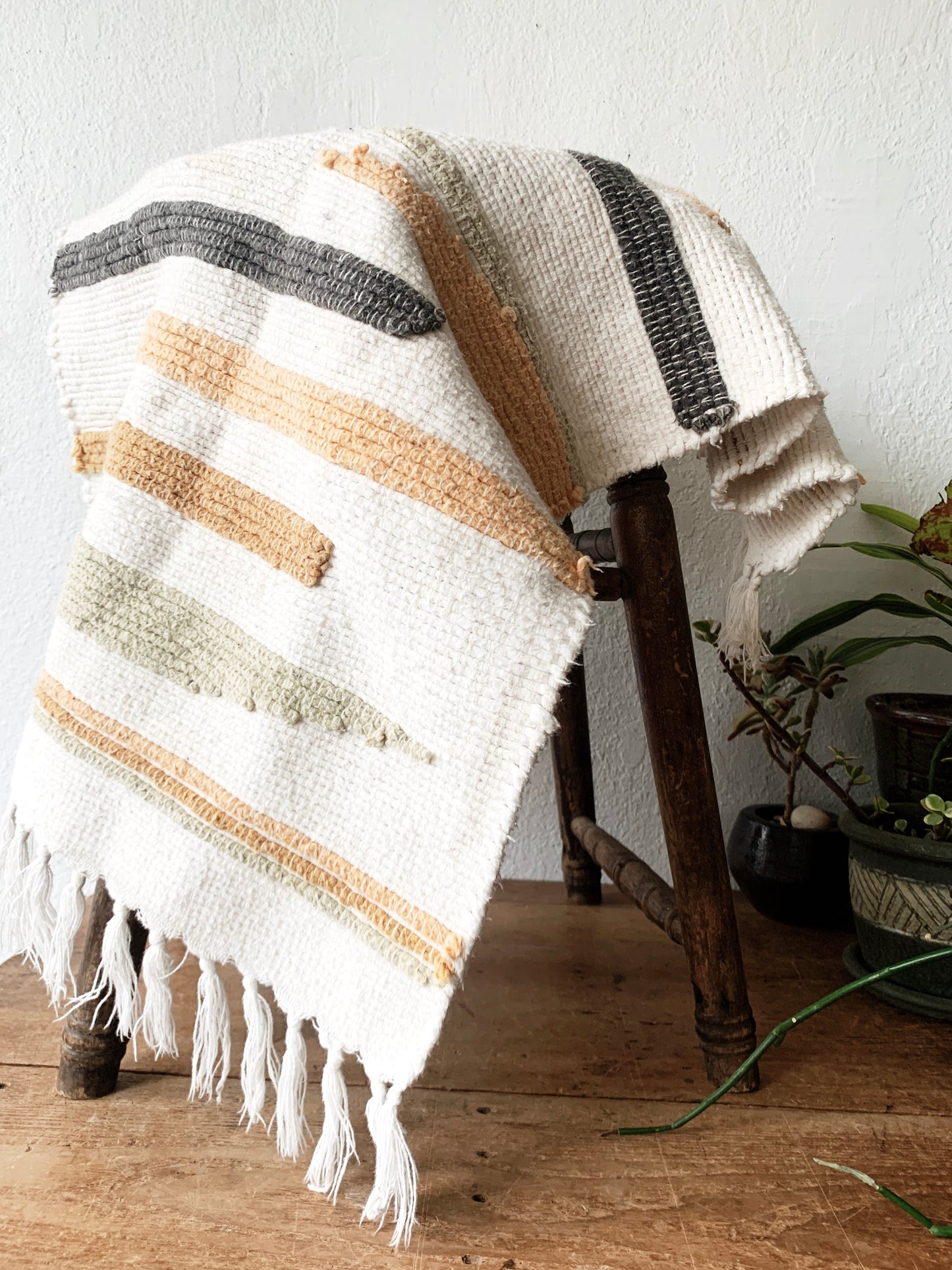 Vintage Cotton Throw Rug