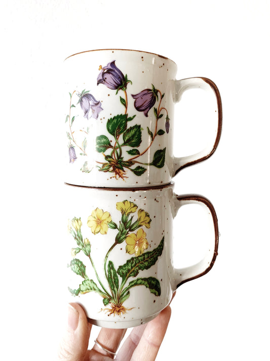 Vintage Ceramic Mug Pair Japan