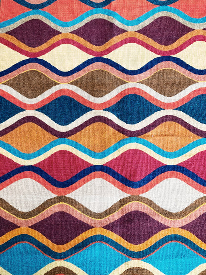 Colorful Flat Weave Wool Rug