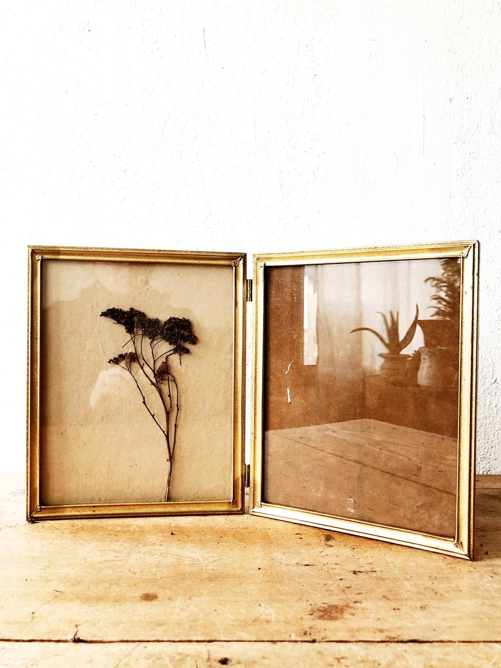 Vintage Gold Double Frame