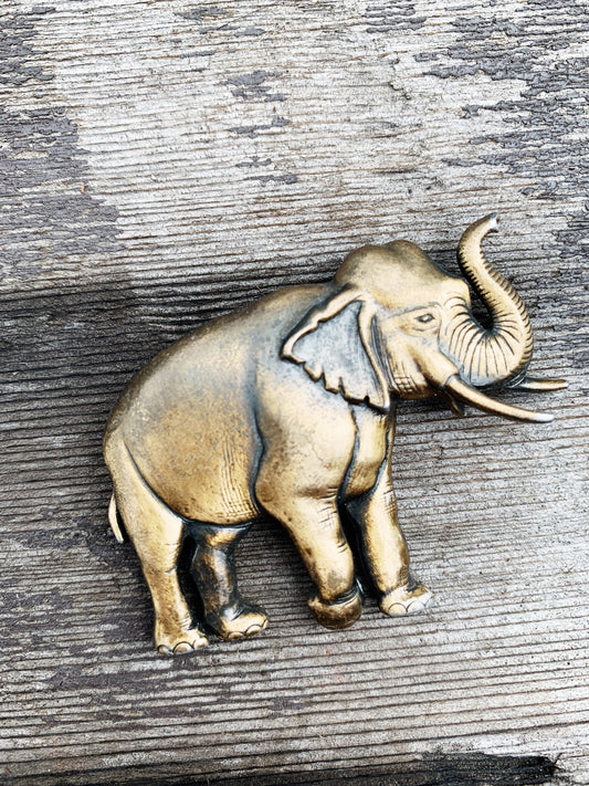 Antiqued Elephant Pin