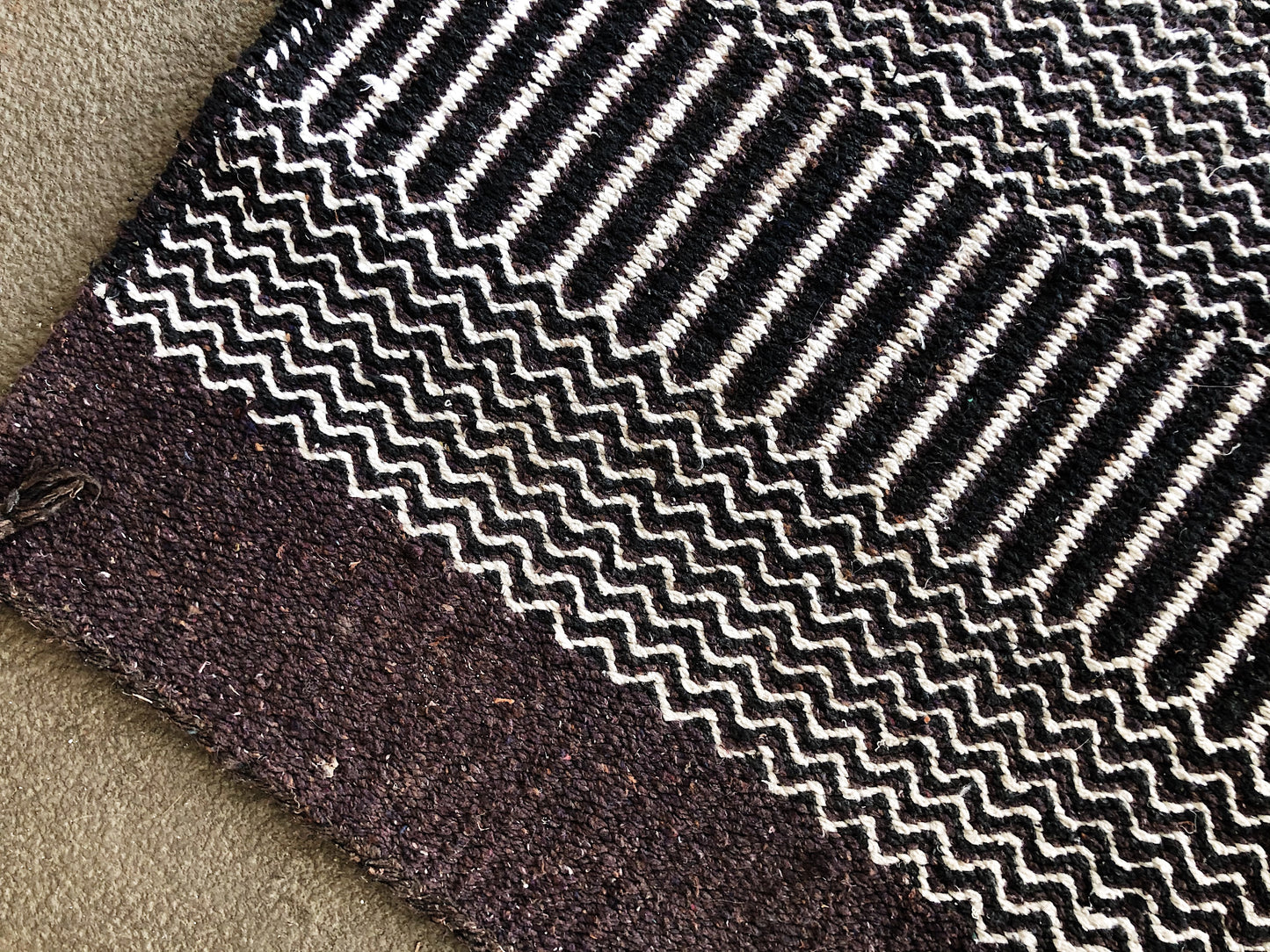 Graphic Wool Blend Rug